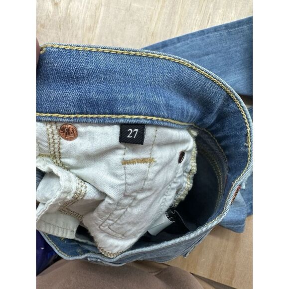 Seven For All Mankind 7 Josefina Skinny Boyfriend Sz 27 NWTs Button Fly Stretch - Picture 3 of 5